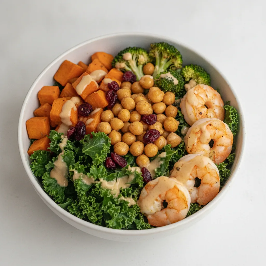 Buddha Bowl with Grilled Shrimp Buddha Bowl with Grilled Shrimp