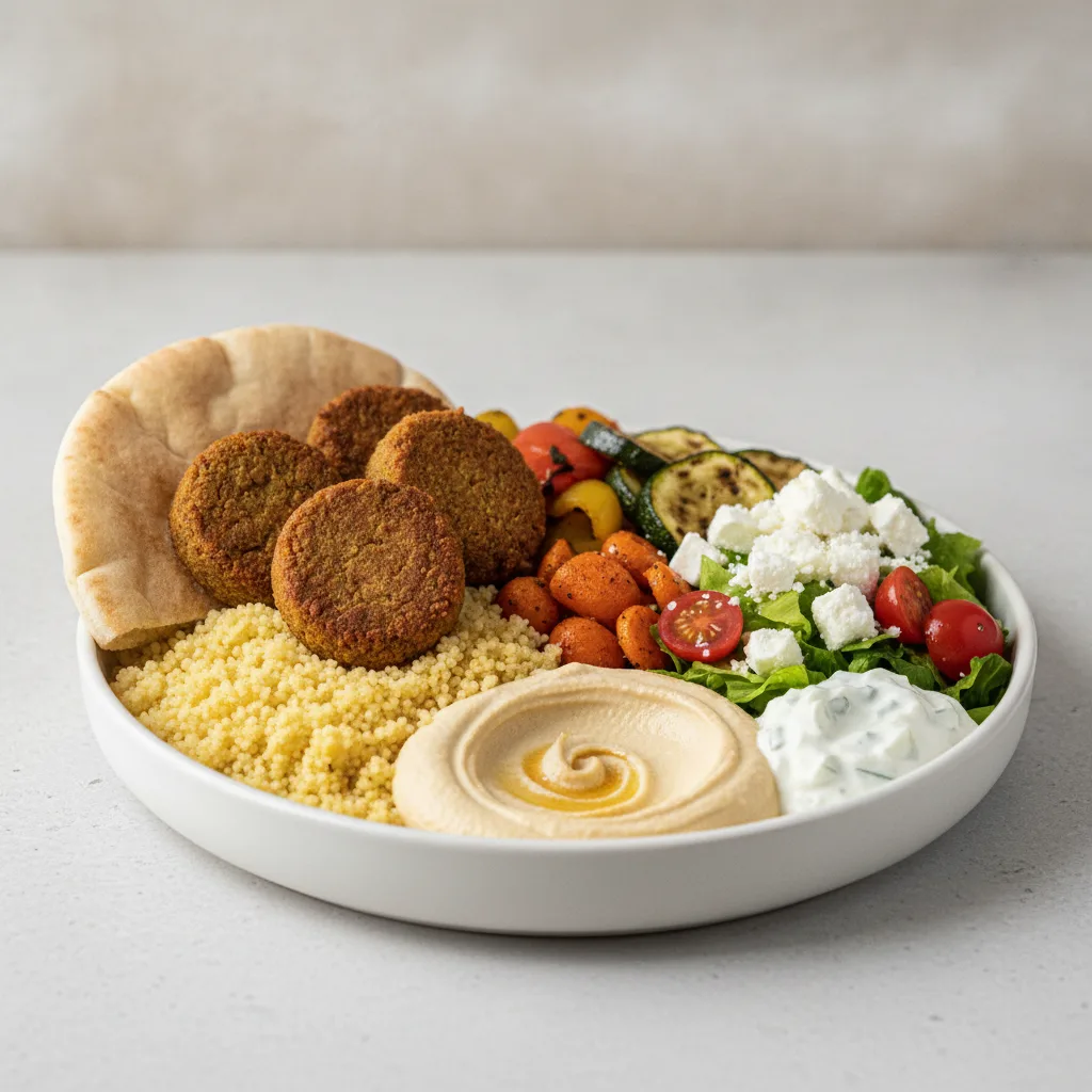 Shawarma Bowl with Baked Falafel Shawarma Bowl with Baked Falafel