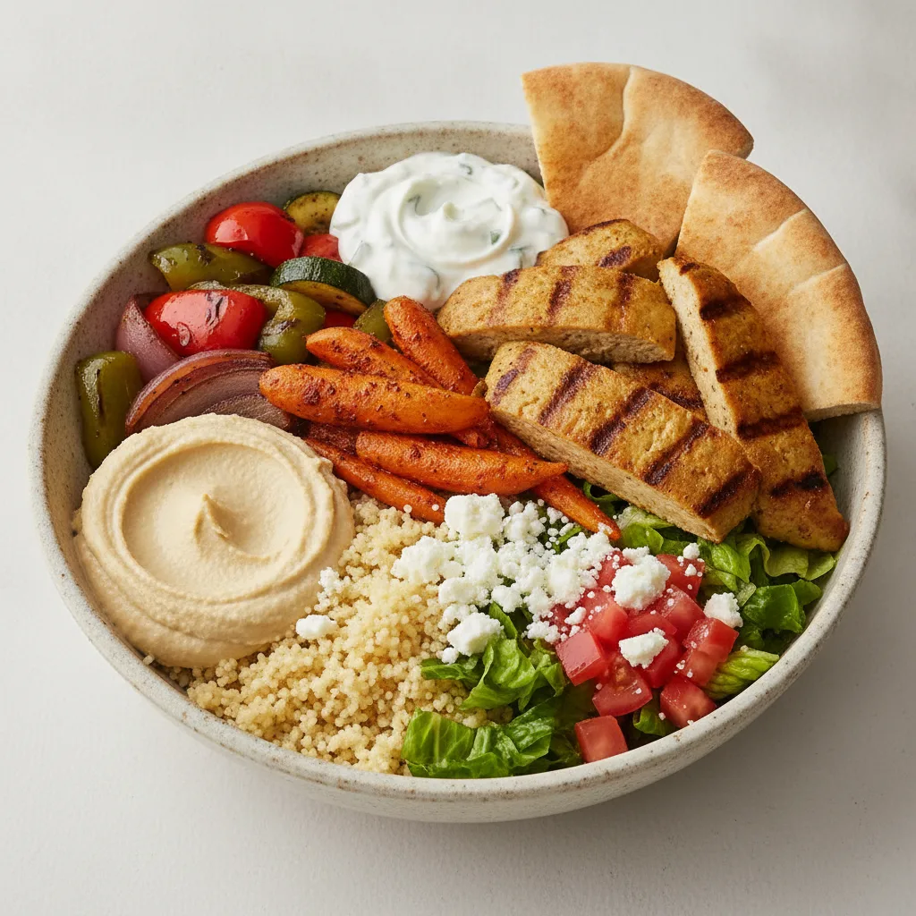 Shawarma Bowl with Seared Seitan Shawarma Bowl with Seared Seitan