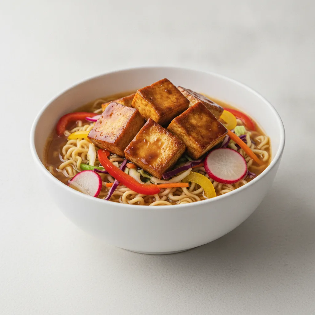 Ramen Bowl with Marinated Tofu Ramen Bowl with Marinated Tofu