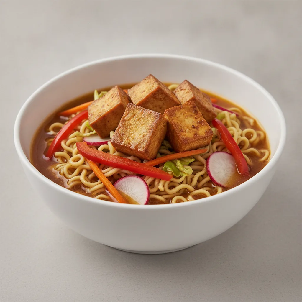 Ramen Bowl with Marinated Tofu Ramen Bowl with Marinated Tofu