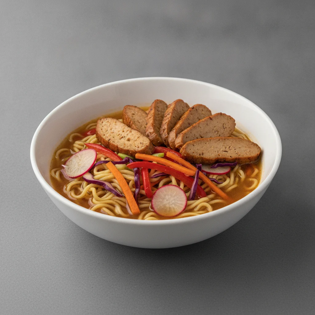 Ramen Bowl with Seared Seitan Ramen Bowl with Seared Seitan