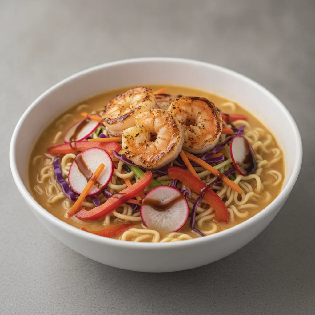 Ramen Bowl with Grilled Shrimp Ramen Bowl with Grilled Shrimp