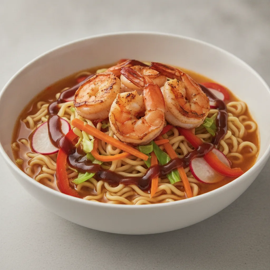 Ramen Bowl with Grilled Shrimp Ramen Bowl with Grilled Shrimp