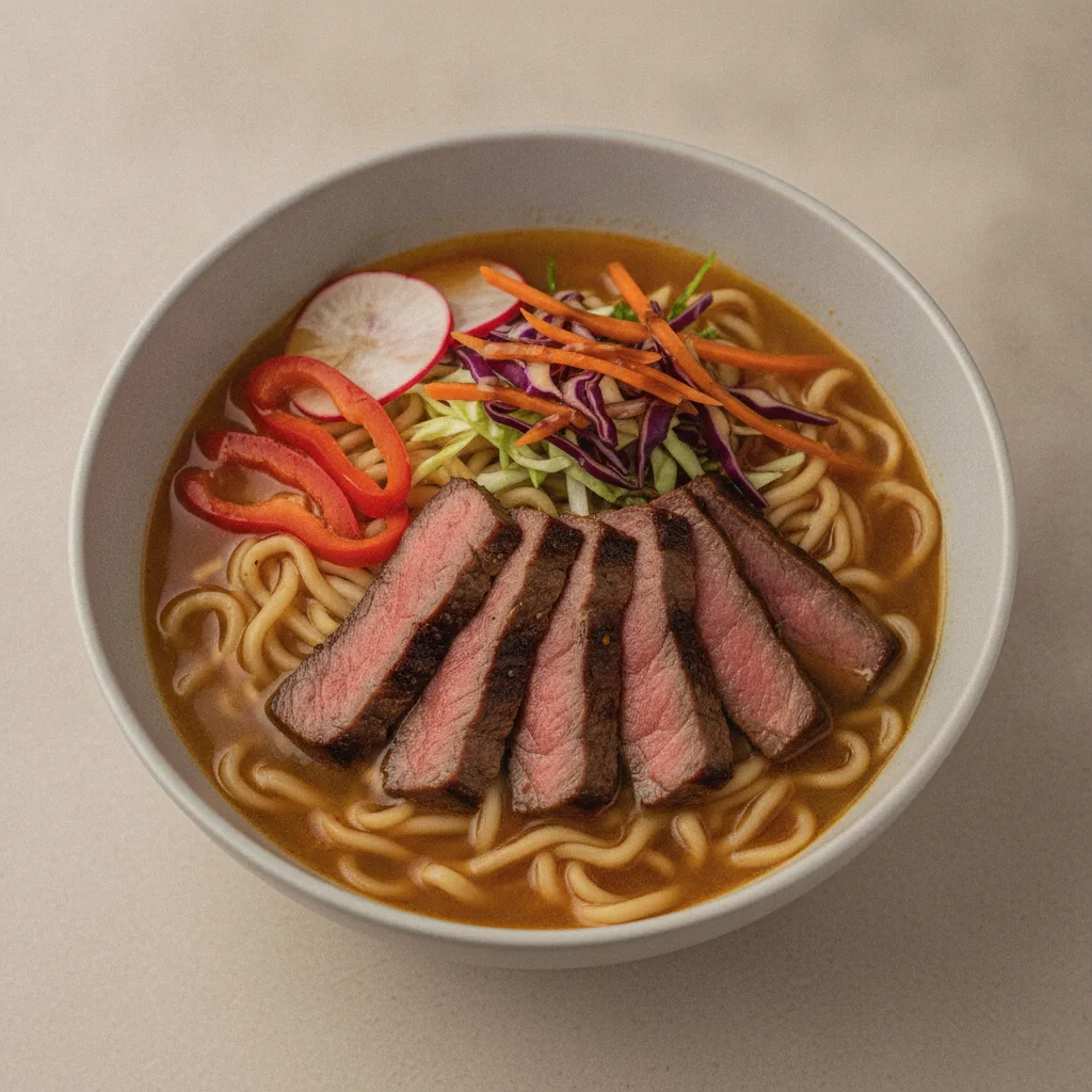 Ramen Bowl with Seared Steak Ramen Bowl with Seared Steak