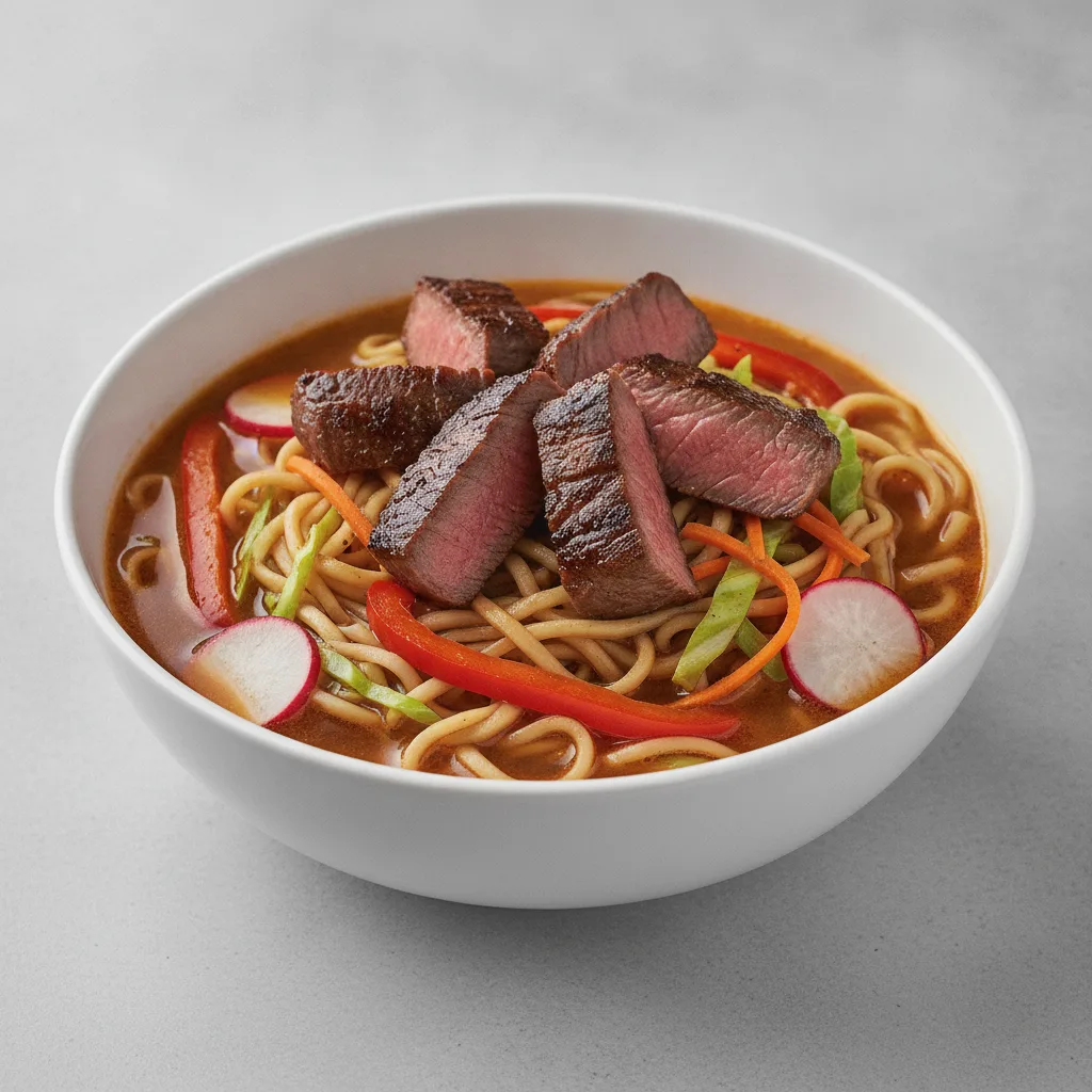Ramen Bowl with Seared Steak Ramen Bowl with Seared Steak