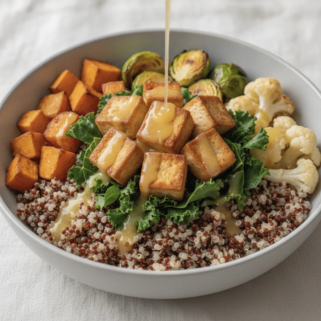 Quinoa Bowl with Marinated Tofu Quinoa Bowl with Marinated Tofu