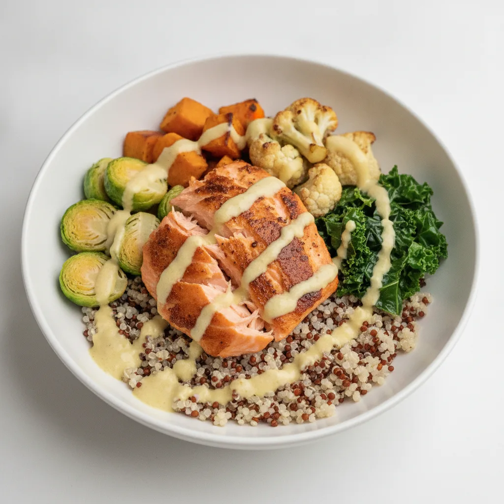 Quinoa Bowl with Grilled Salmon Quinoa Bowl with Grilled Salmon