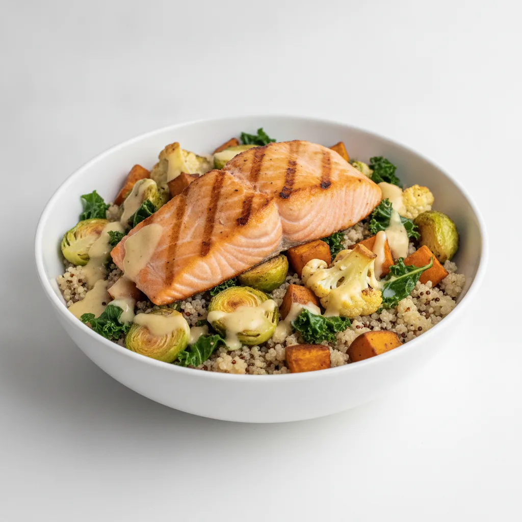 Quinoa Bowl with Grilled Salmon Quinoa Bowl with Grilled Salmon