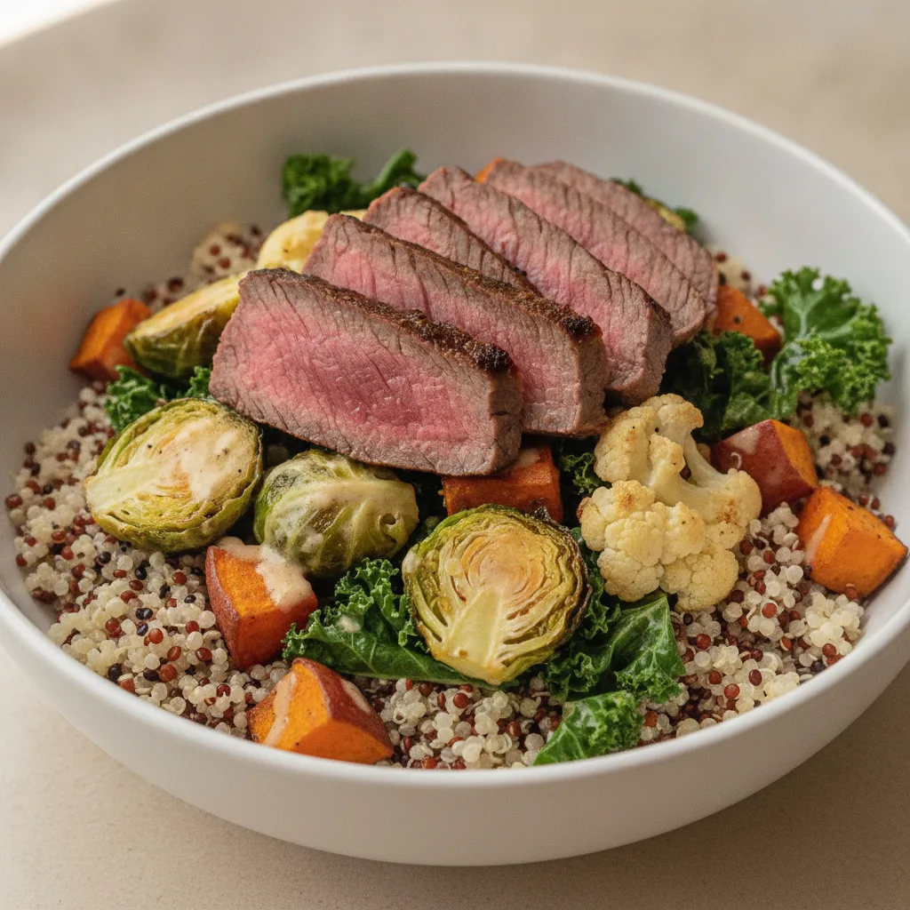 Quinoa Bowl with Seared Steak Quinoa Bowl with Seared Steak
