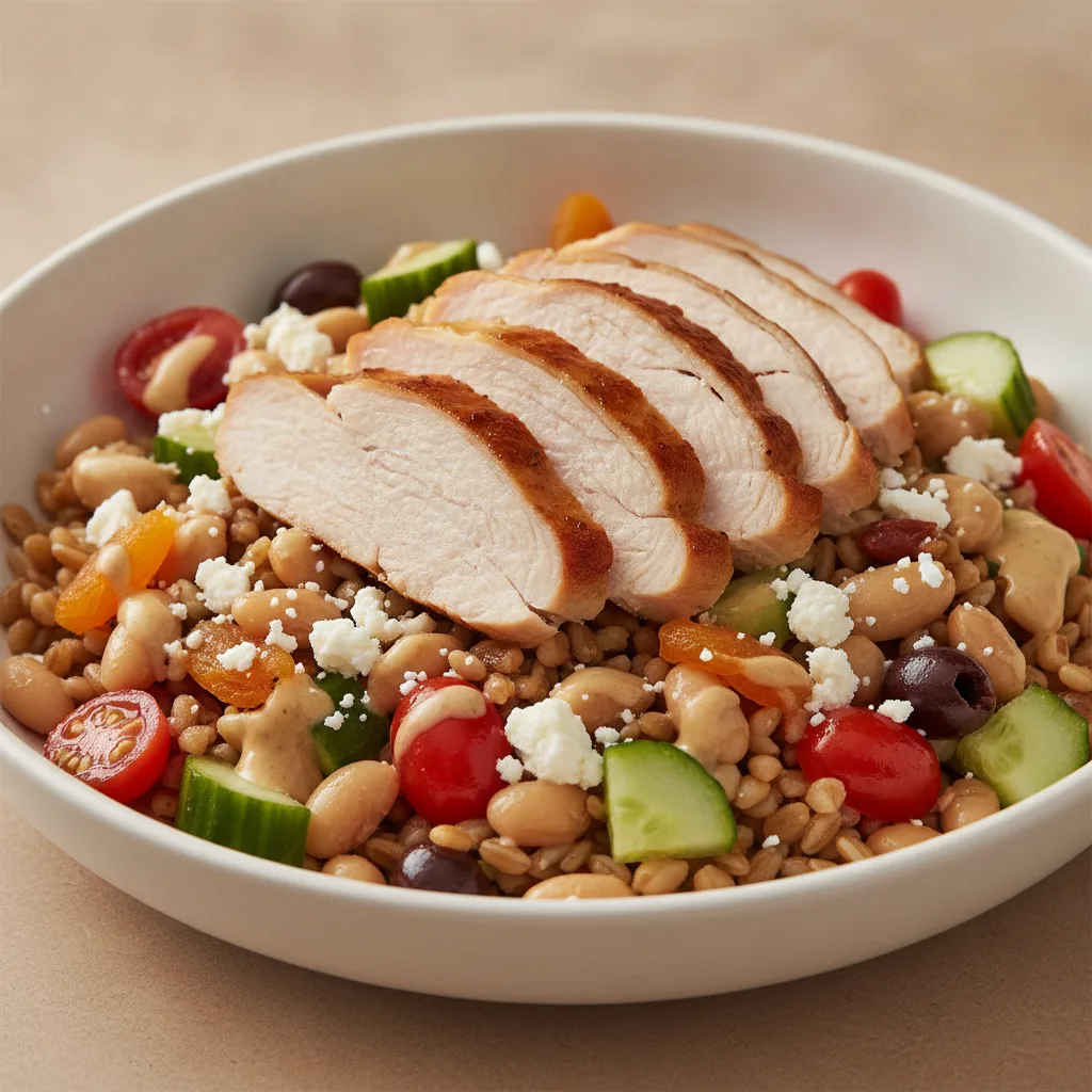 Farro Bowl with Roasted Turkey Farro Bowl with Roasted Turkey