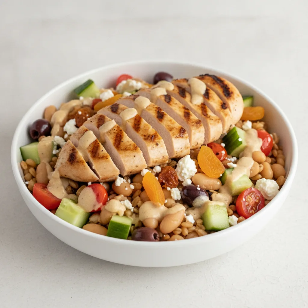 Farro Bowl with Grilled Chicken Farro Bowl with Grilled Chicken