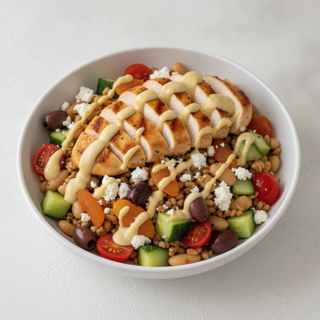 Farro Bowl with Grilled Chicken Farro Bowl with Grilled Chicken