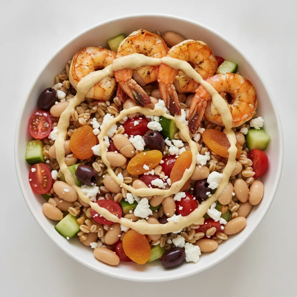 Farro Bowl with Grilled Shrimp Farro Bowl with Grilled Shrimp