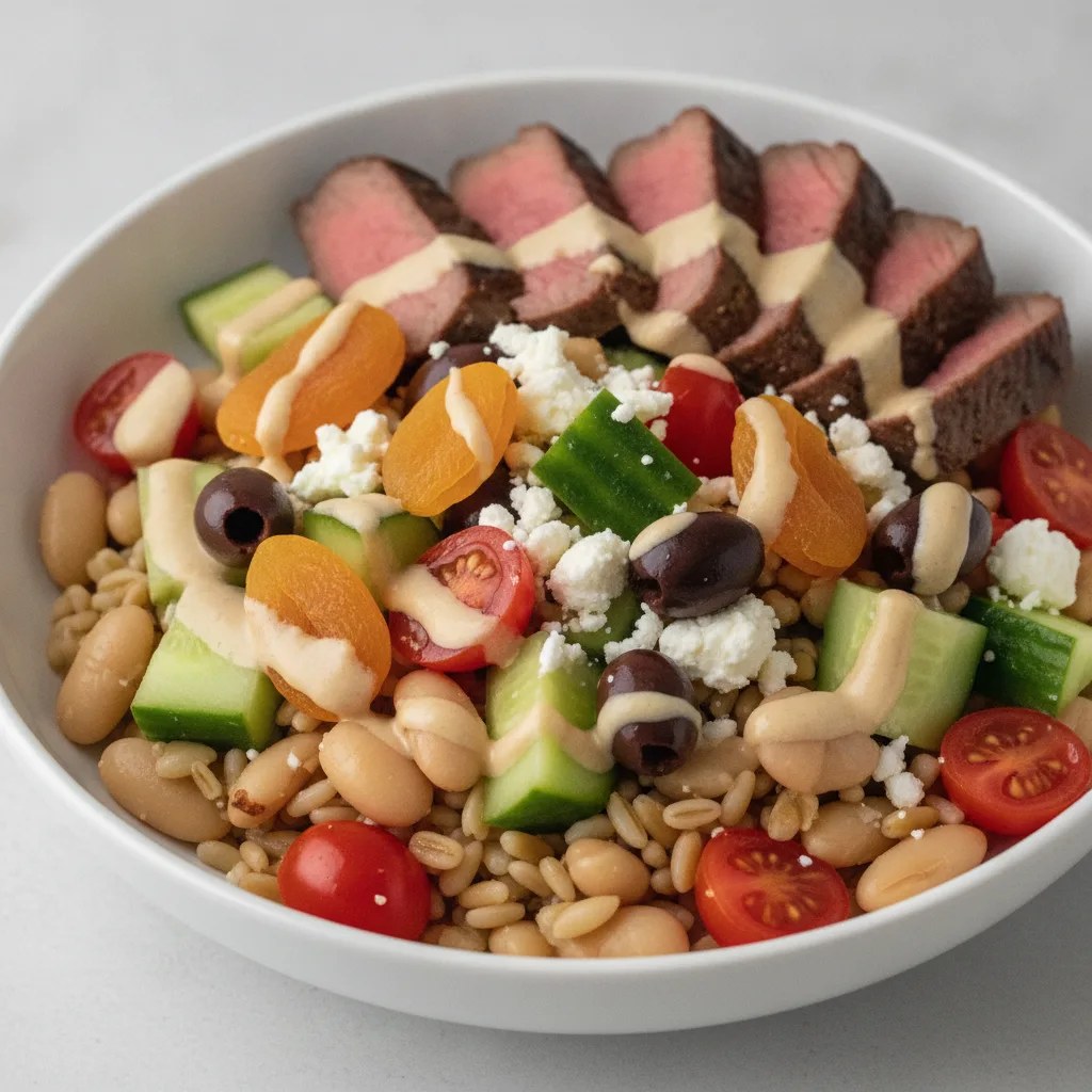 Farro Bowl with Seared Steak Farro Bowl with Seared Steak