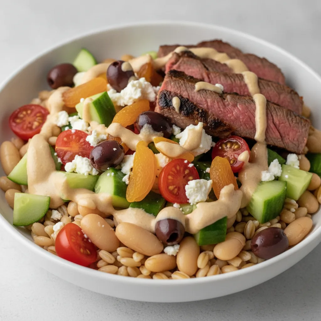 Farro Bowl with Seared Steak Farro Bowl with Seared Steak