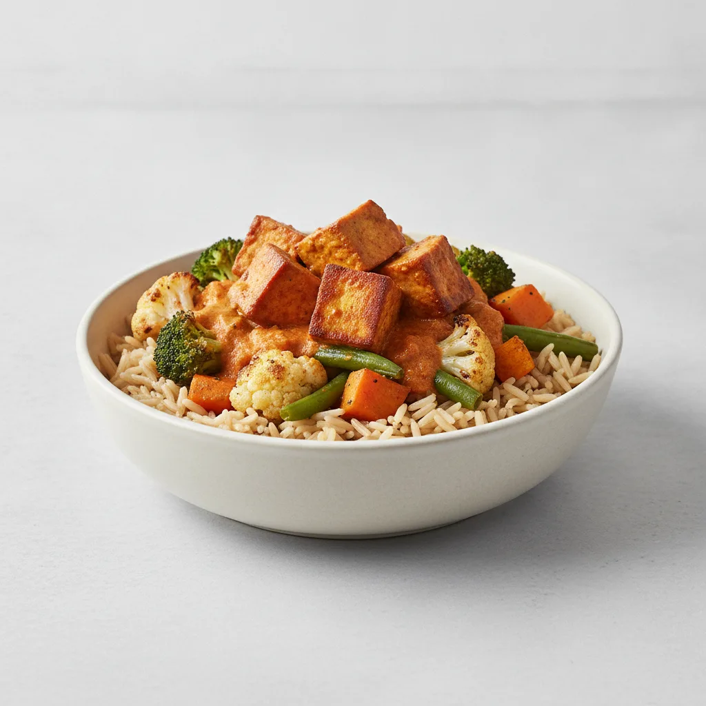 Tikka Masala Bowl with Marinated Tofu Tikka Masala Bowl with Marinated Tofu