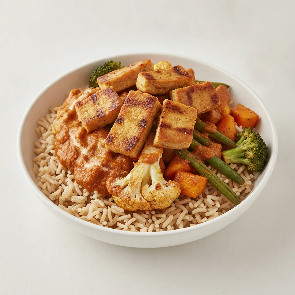 Tikka Masala Bowl with Seared Seitan Tikka Masala Bowl with Seared Seitan
