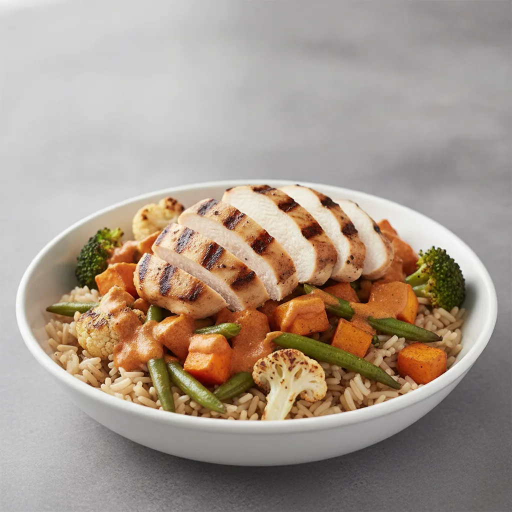 Tikka Masala Bowl with Grilled Chicken Tikka Masala Bowl with Grilled Chicken