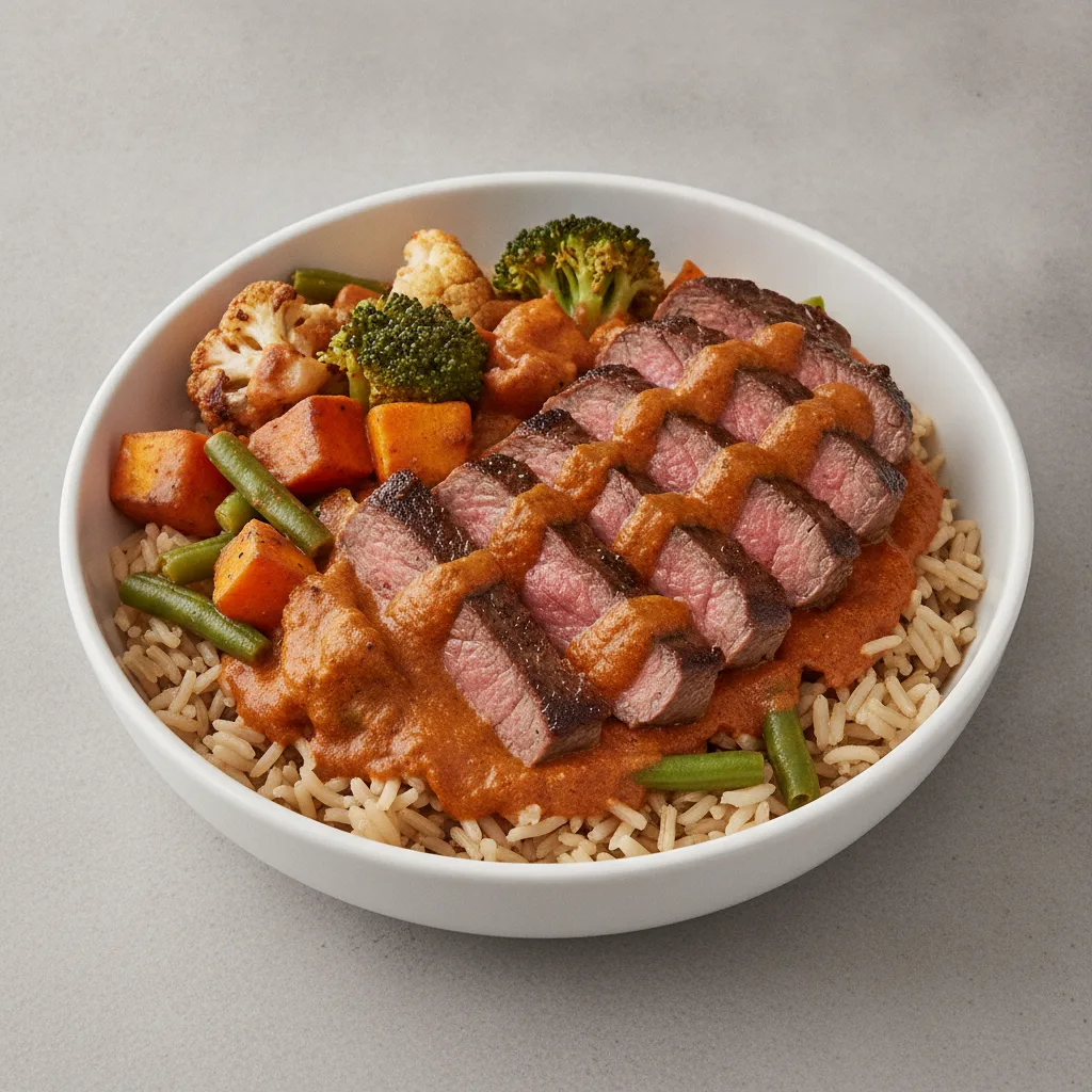 Tikka Masala Bowl with Seared Steak Tikka Masala Bowl with Seared Steak