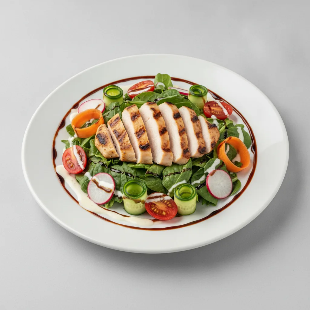 Mixed Greens Salad with Grilled Chicken Mixed Greens Salad with Grilled Chicken