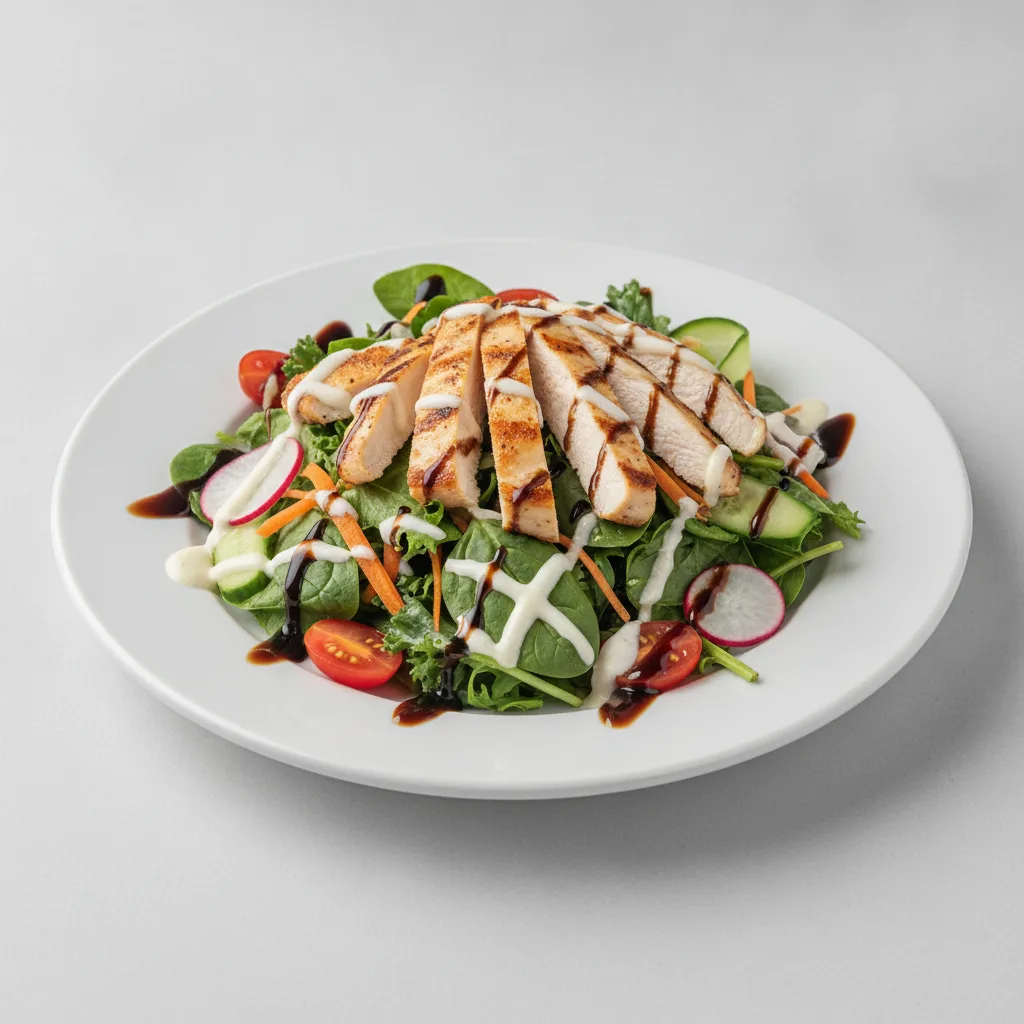 Mixed Greens Salad with Grilled Chicken Mixed Greens Salad with Grilled Chicken