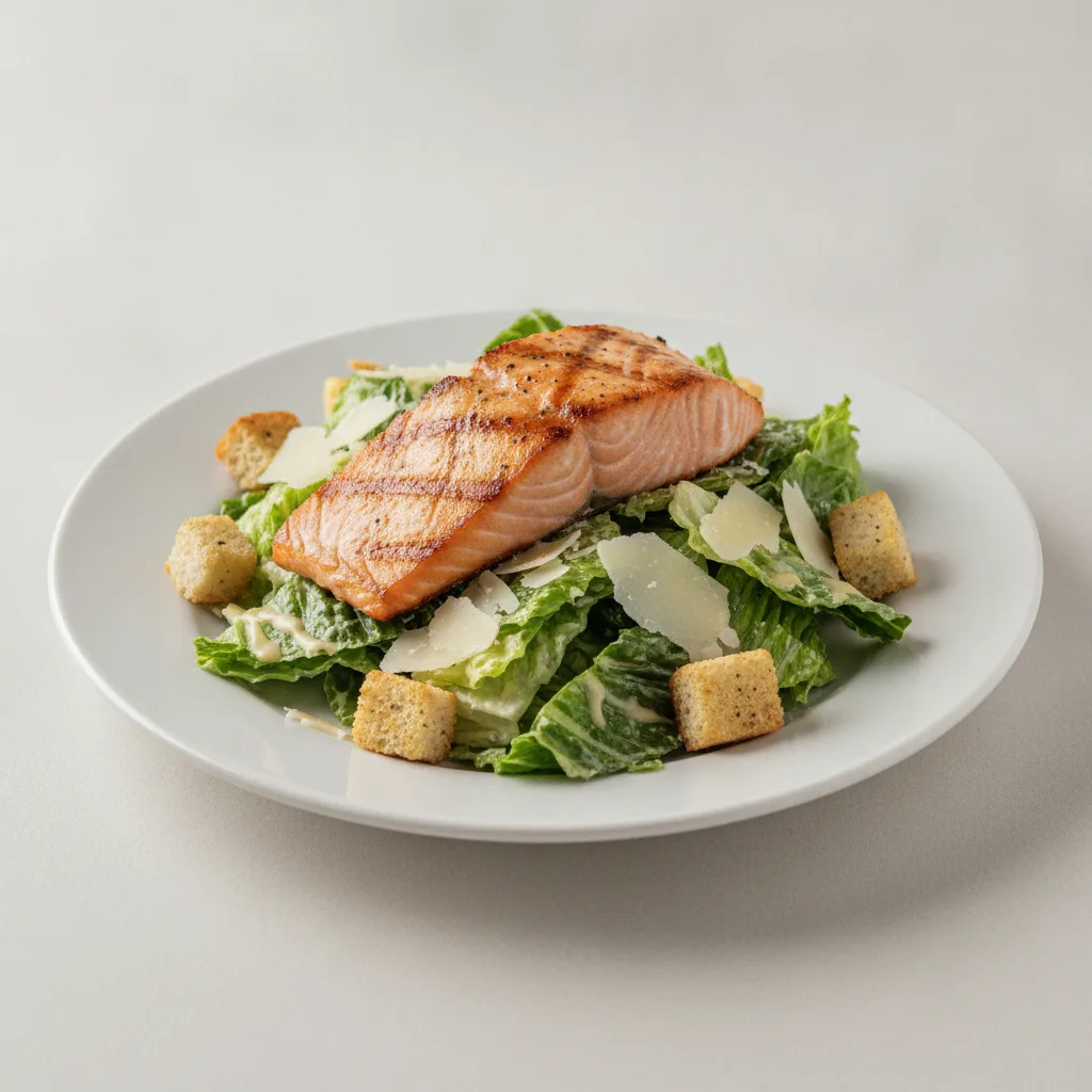Caesar Salad with Grilled Salmon Caesar Salad with Grilled Salmon