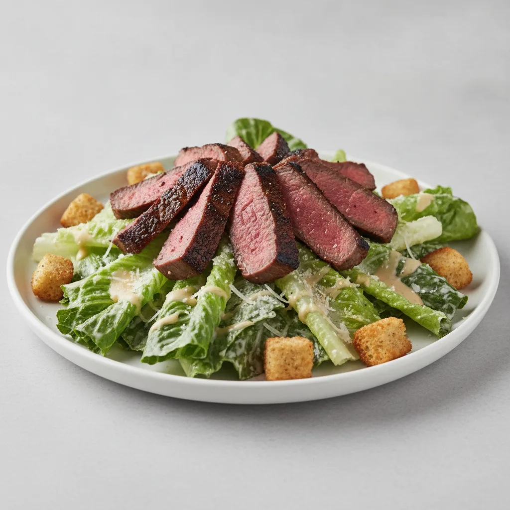 Caesar Salad with Seared Steak Caesar Salad with Seared Steak