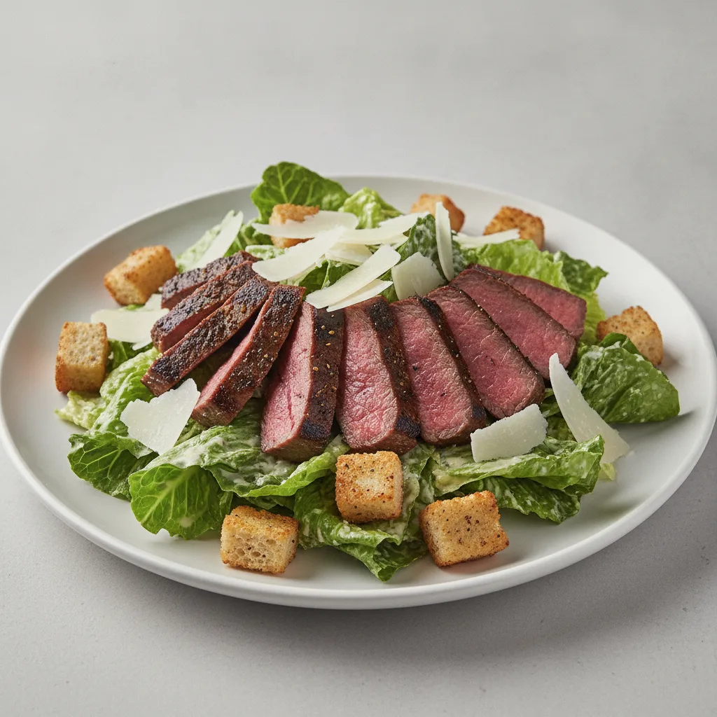 Caesar Salad with Seared Steak Caesar Salad with Seared Steak