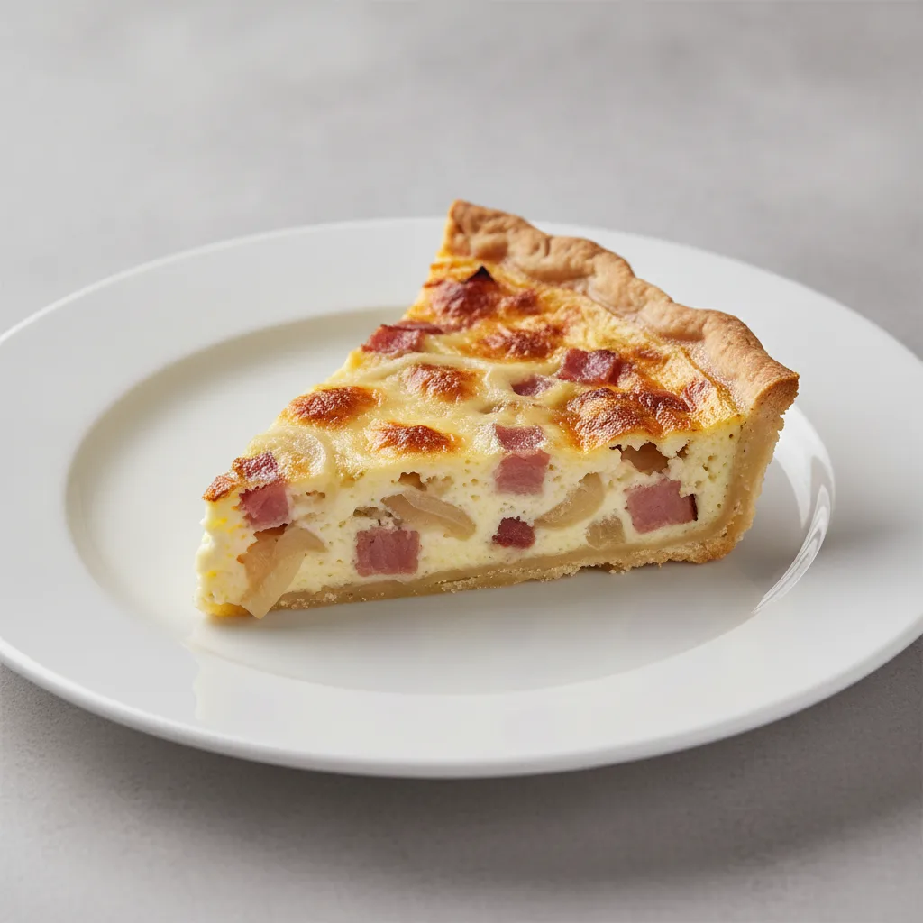 Quiche - Pork Bacon, Onion and Swiss Quiche - Pork Bacon, Onion and Swiss