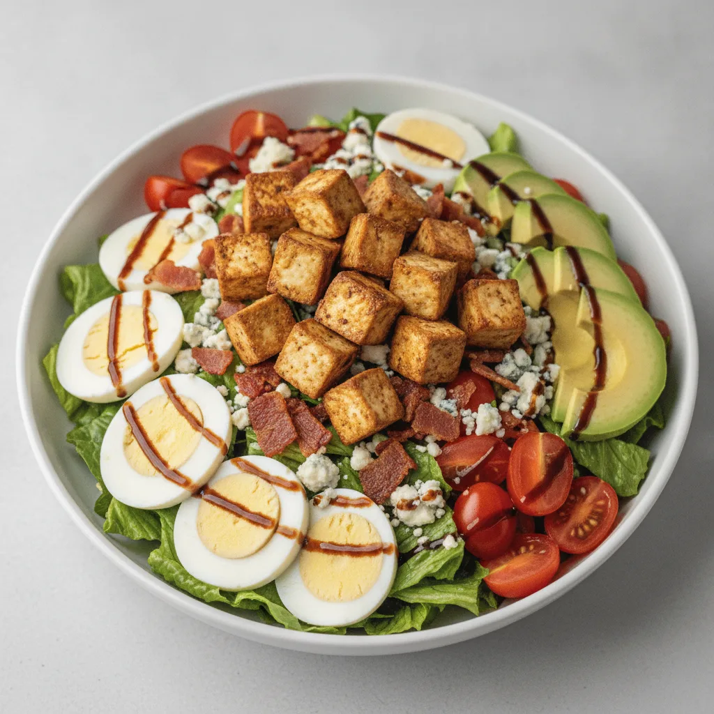 Cobb Salad with Marinated Tofu Cobb Salad with Marinated Tofu