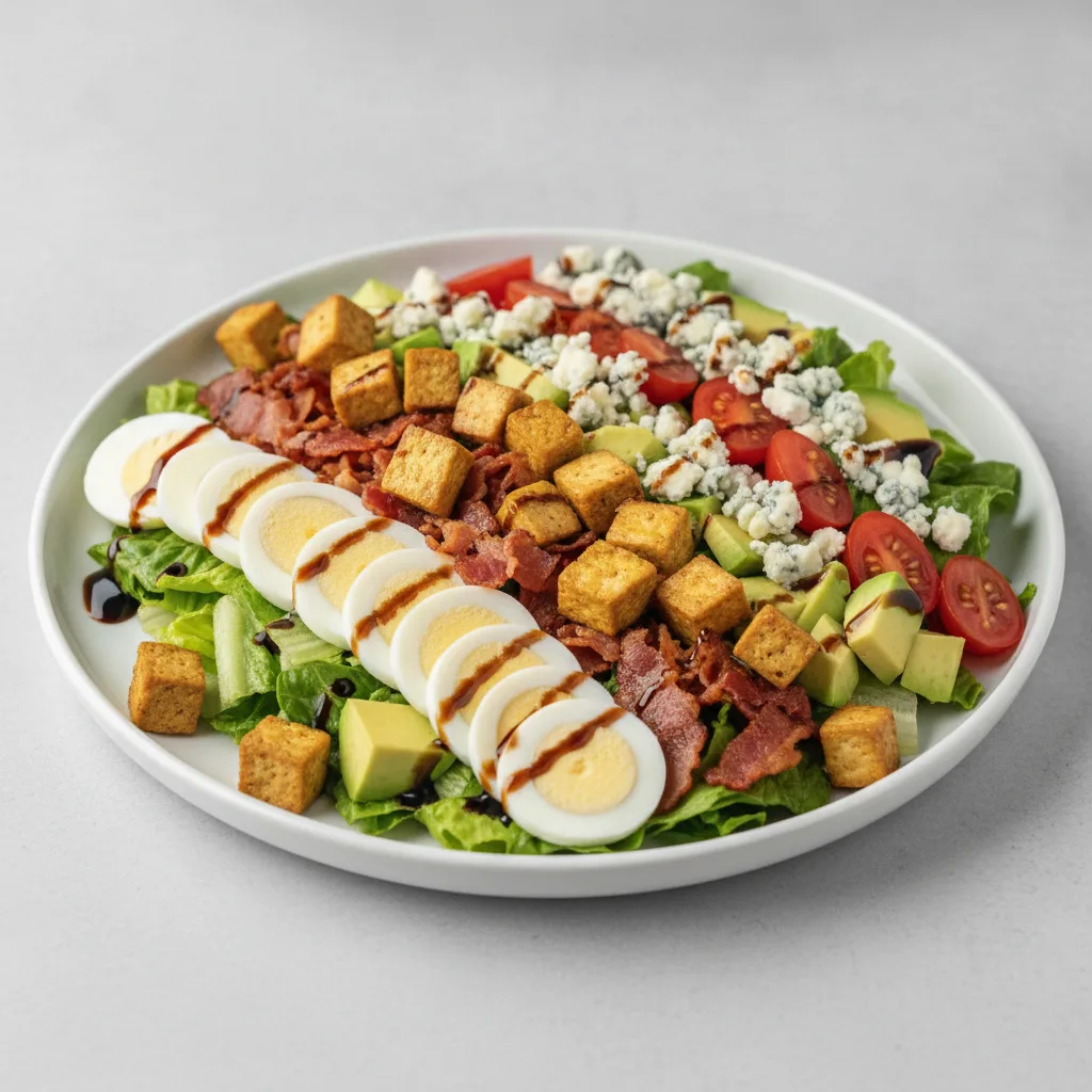 Cobb Salad with Marinated Tofu Cobb Salad with Marinated Tofu
