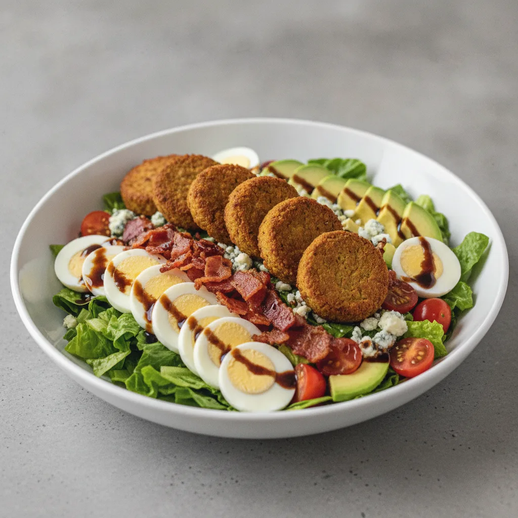 Cobb Salad with Baked Falafel Cobb Salad with Baked Falafel