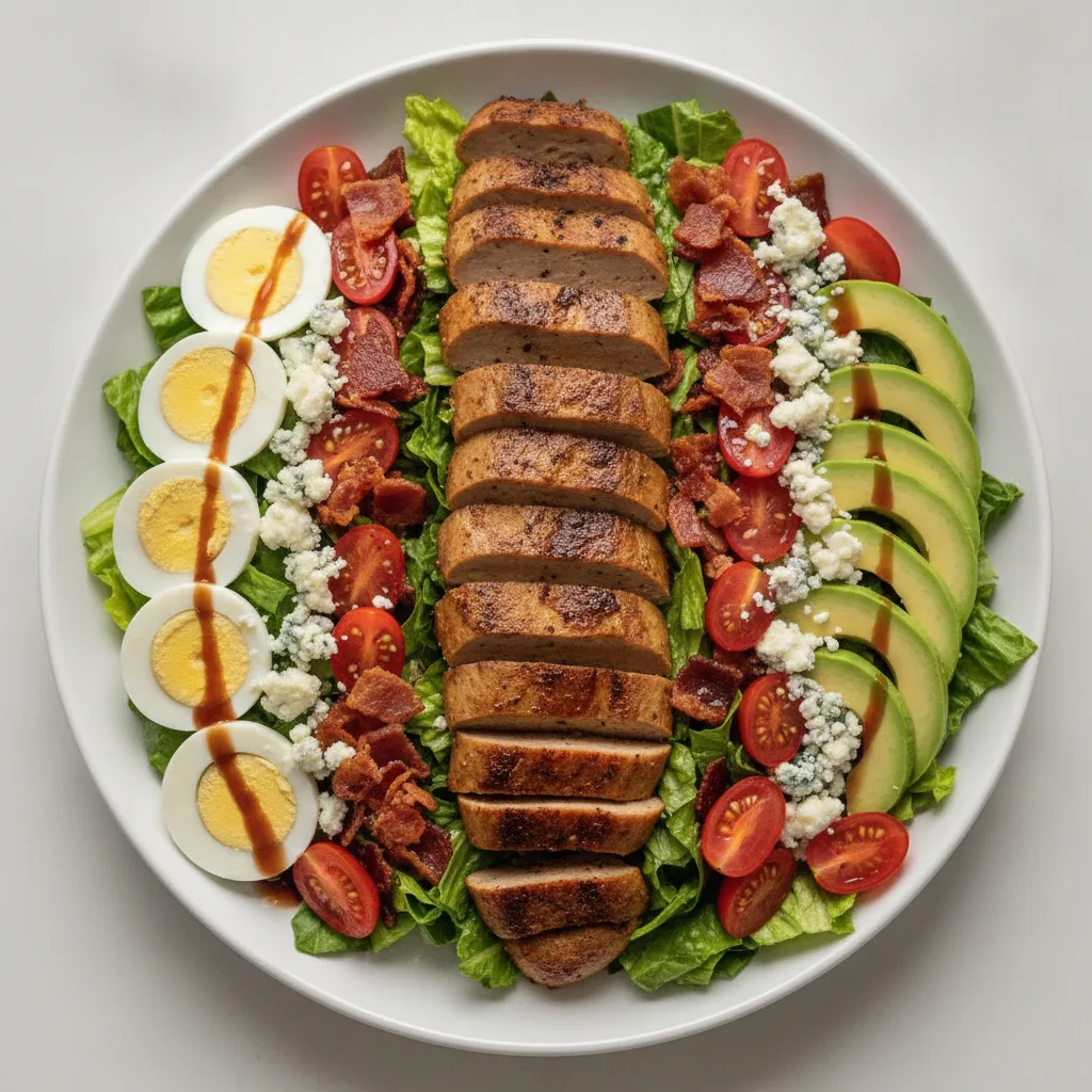 Cobb Salad with Seared Seitan Cobb Salad with Seared Seitan