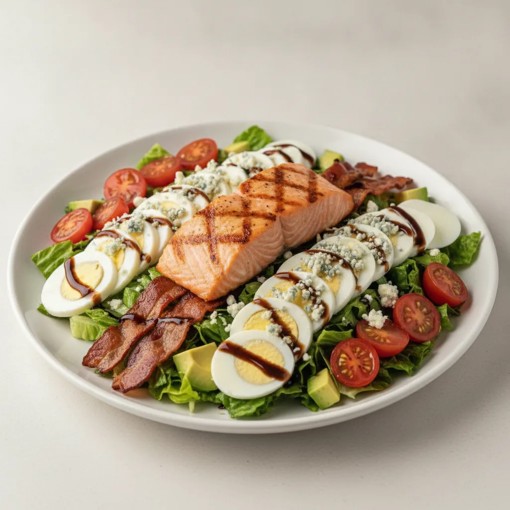 Cobb Salad with Grilled Salmon Cobb Salad with Grilled Salmon