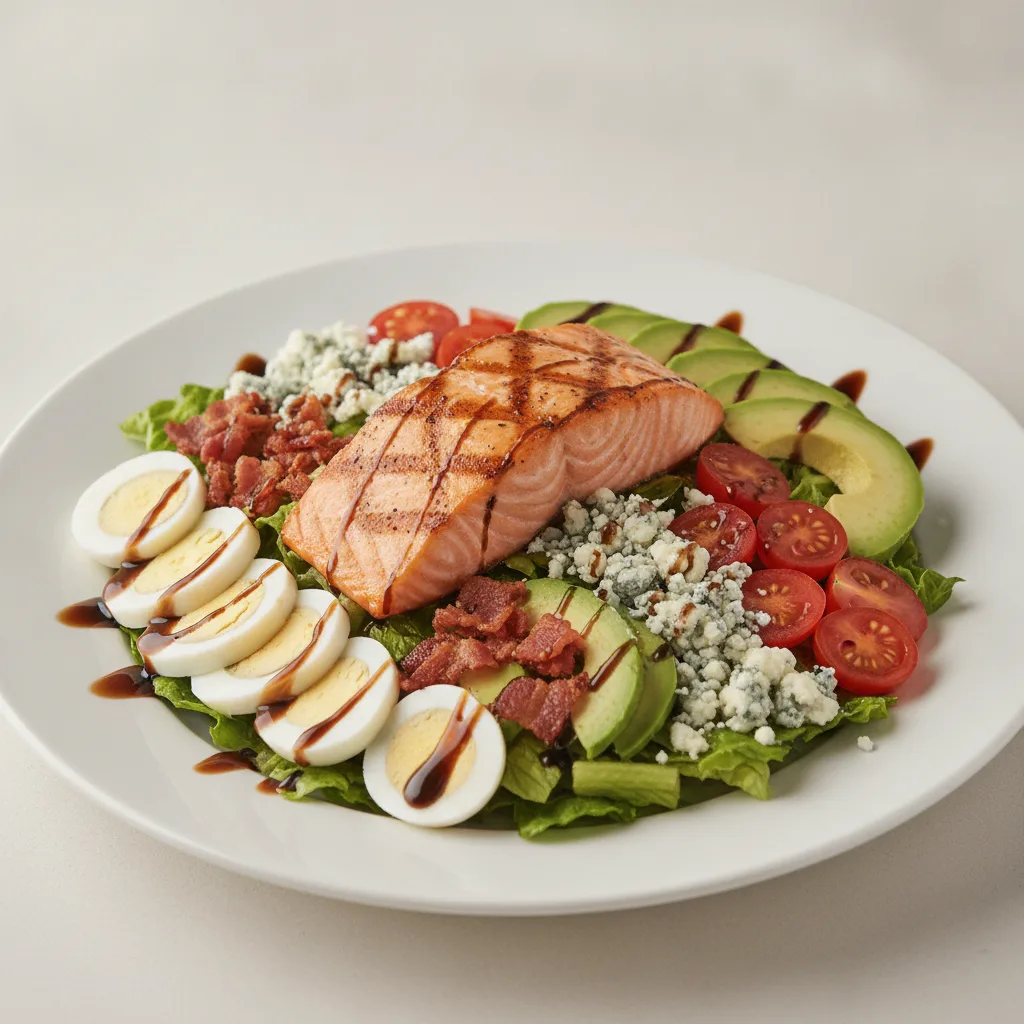 Cobb Salad with Grilled Salmon Cobb Salad with Grilled Salmon