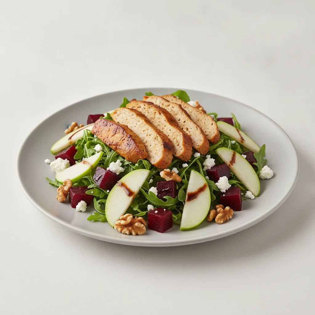 Roasted Beet Salad with Seared Seitan Roasted Beet Salad with Seared Seitan