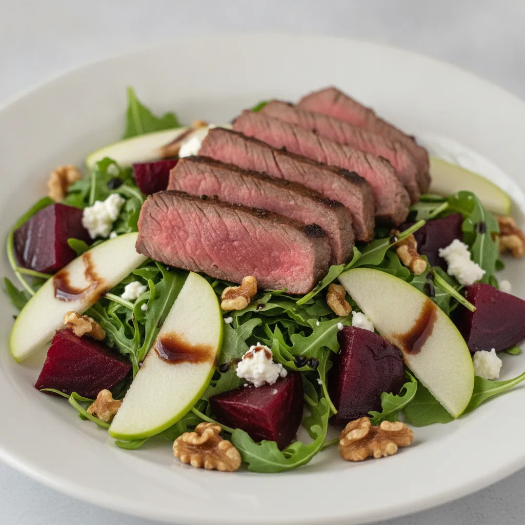 Roasted Beet Salad with Seared Steak Roasted Beet Salad with Seared Steak