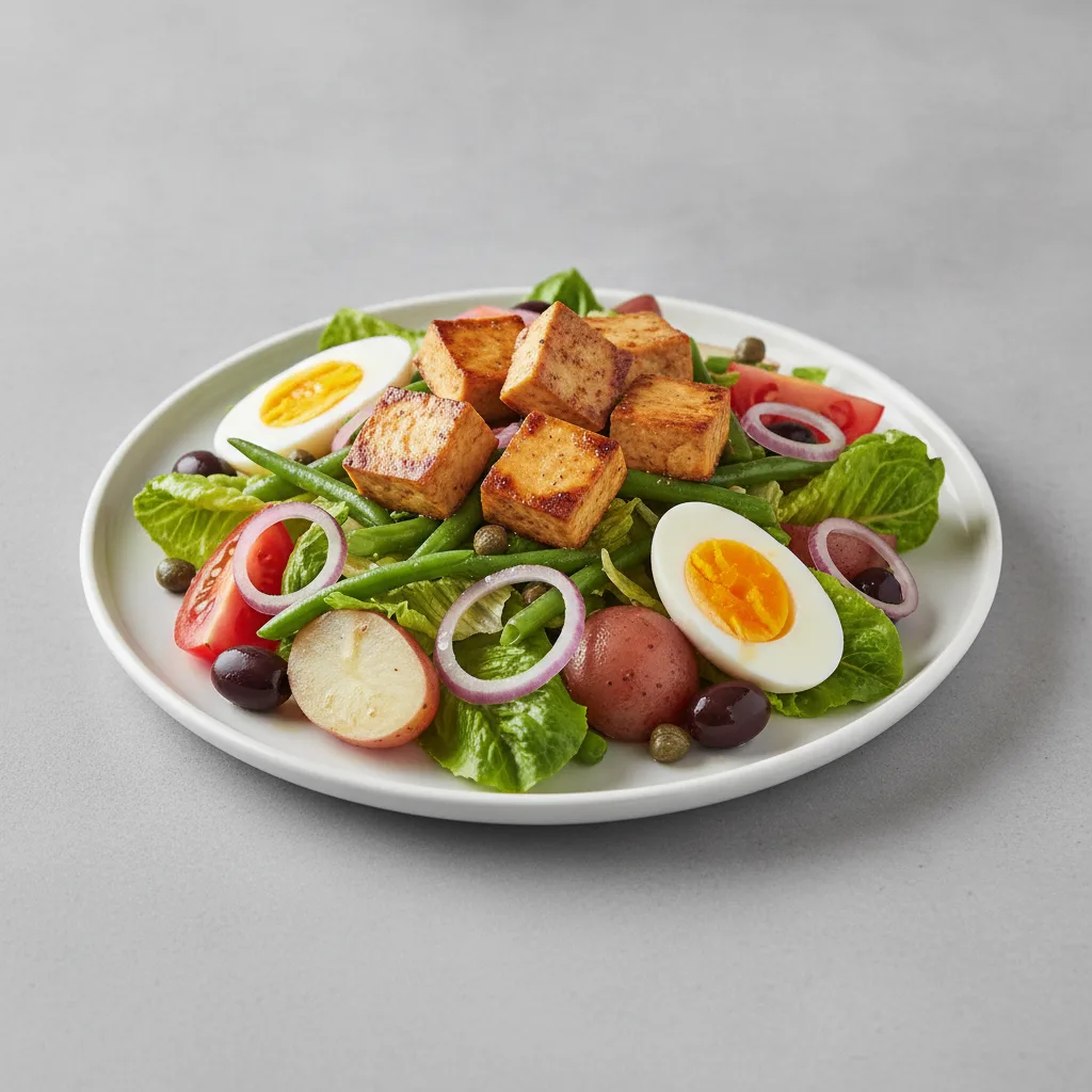 Nicoise Salad with Marinated Tofu Nicoise Salad with Marinated Tofu