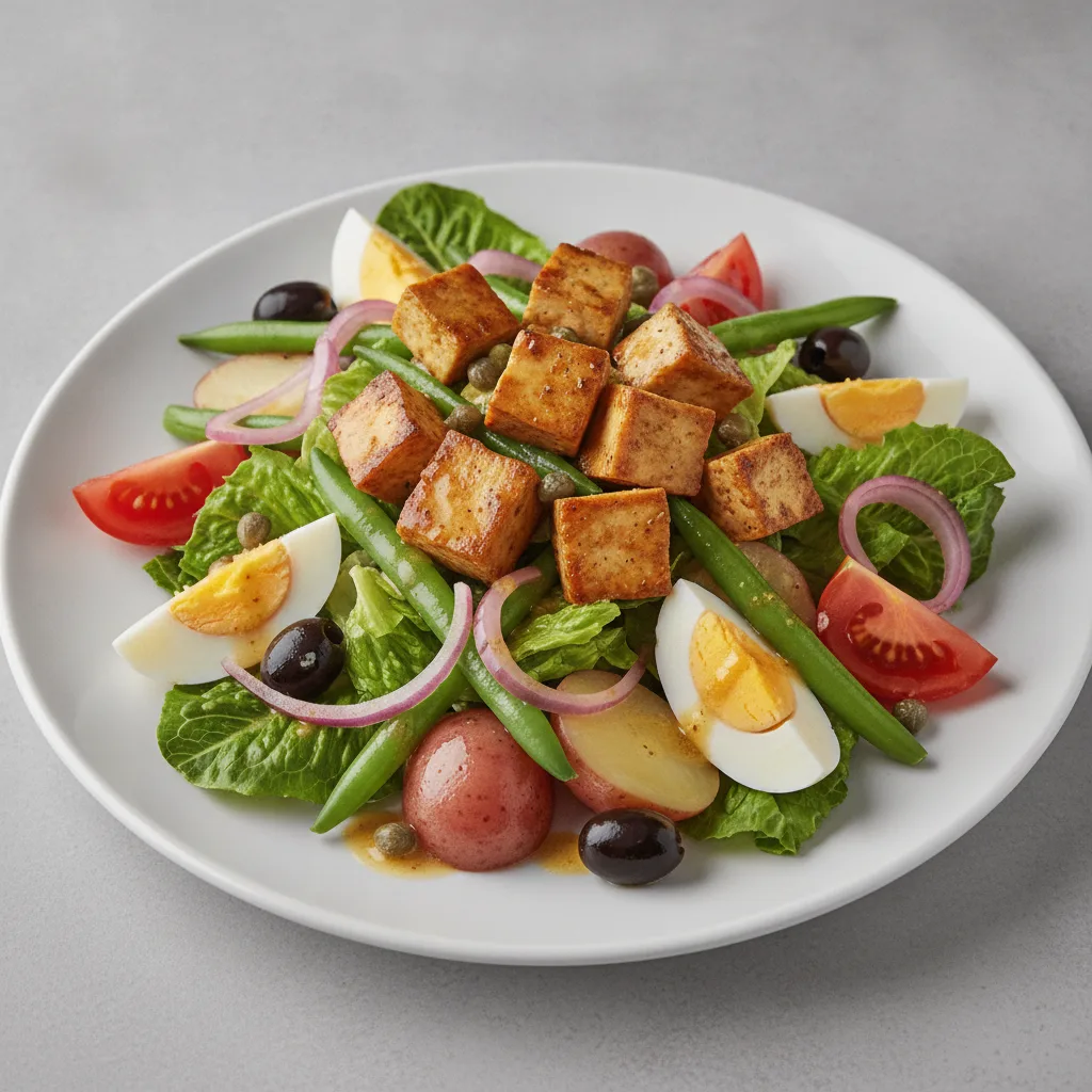Nicoise Salad with Marinated Tofu Nicoise Salad with Marinated Tofu