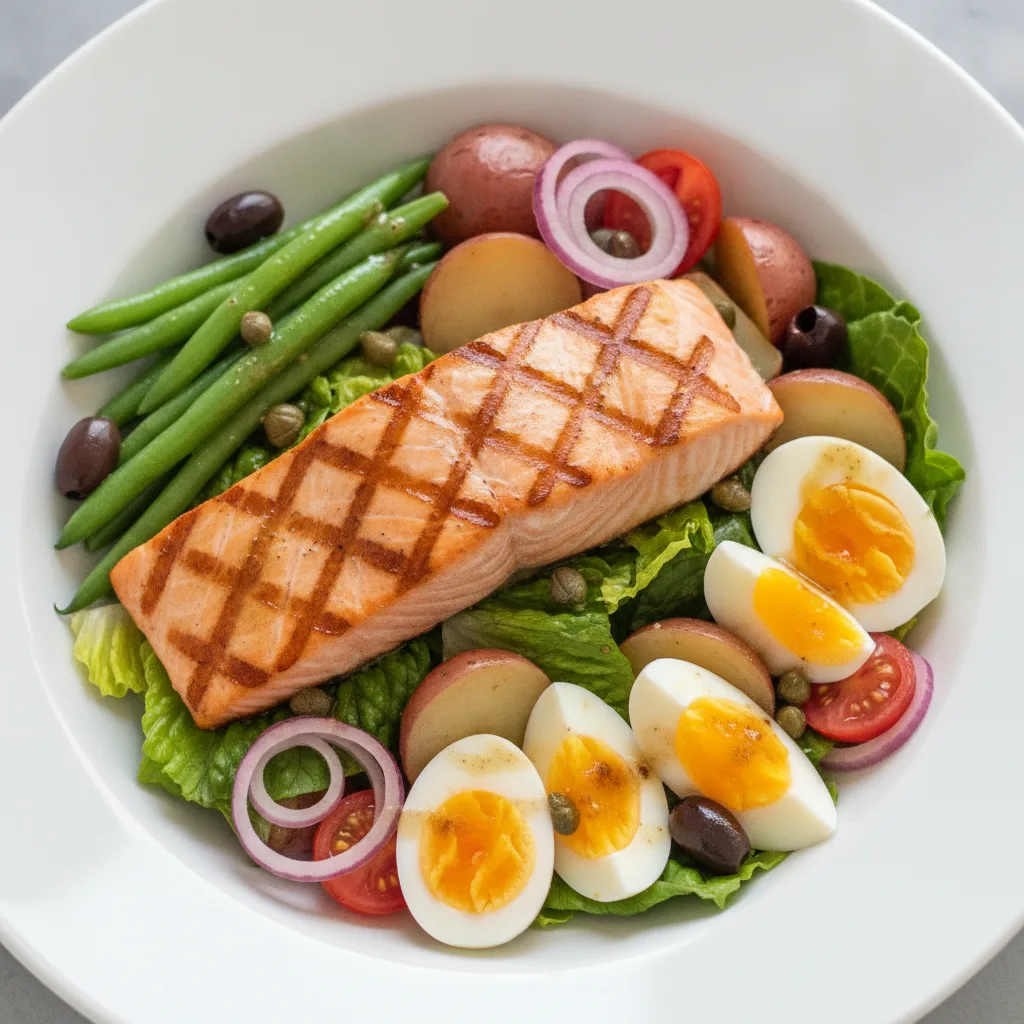Nicoise Salad with Grilled Salmon Nicoise Salad with Grilled Salmon
