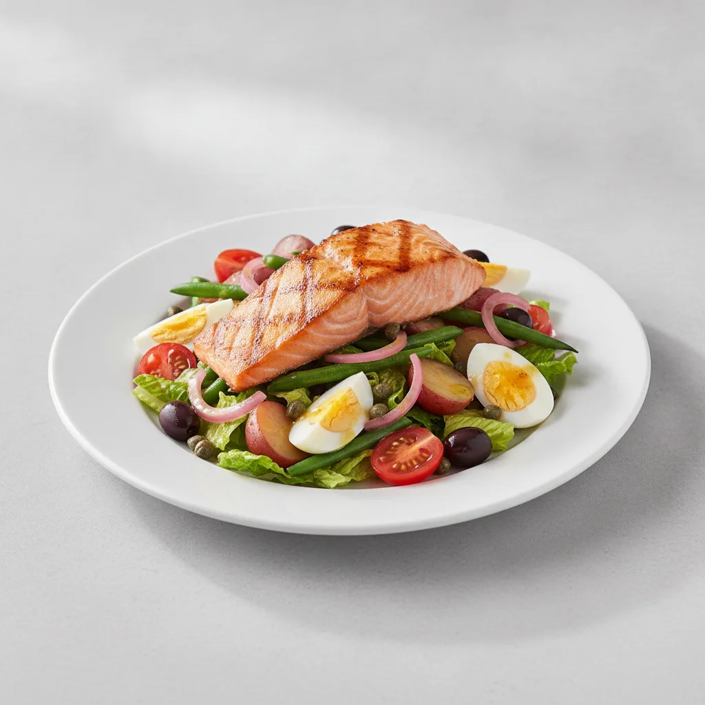Nicoise Salad with Grilled Salmon Nicoise Salad with Grilled Salmon