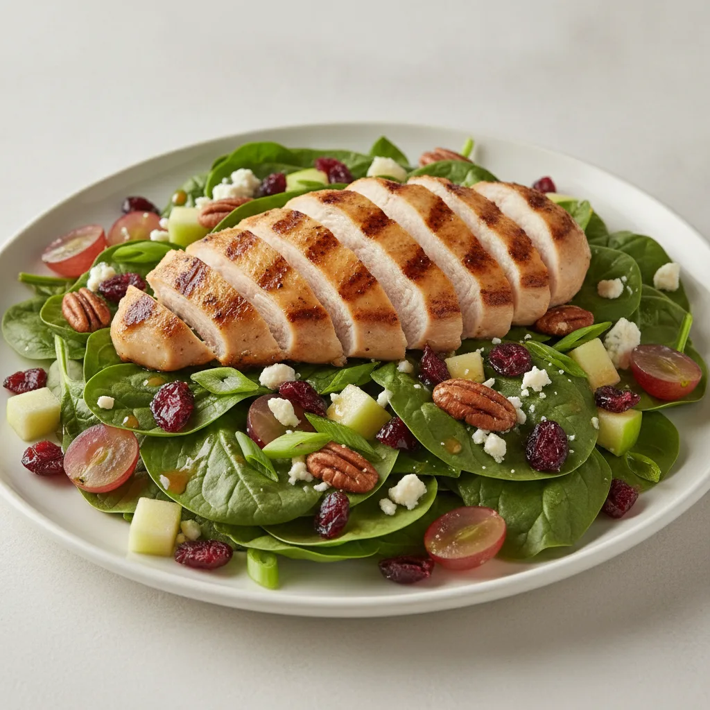 Spinach Salad with Grilled Chicken Spinach Salad with Grilled Chicken