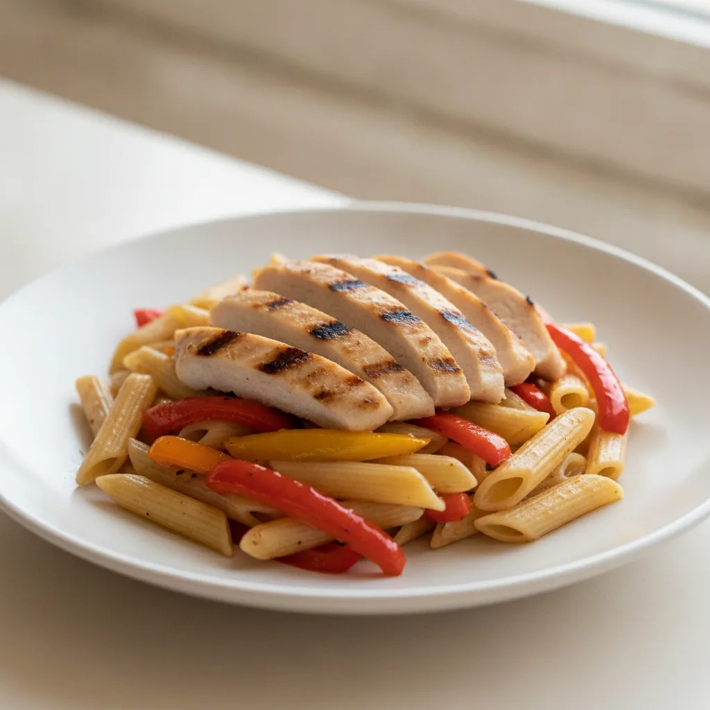Grilled Chicken and Tri-Color Roasted Peppers Grilled Chicken and Tri-Color Roasted Peppers