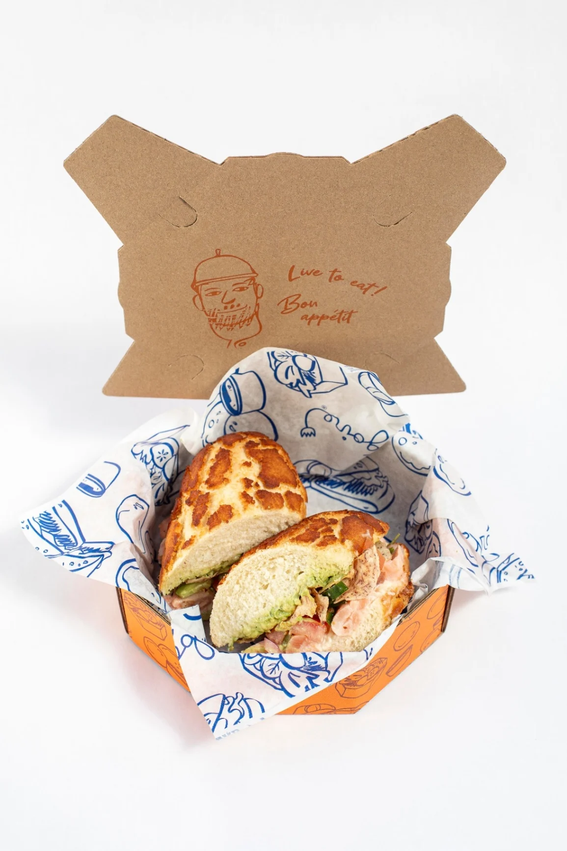 Salmon Ceviche Sandwich