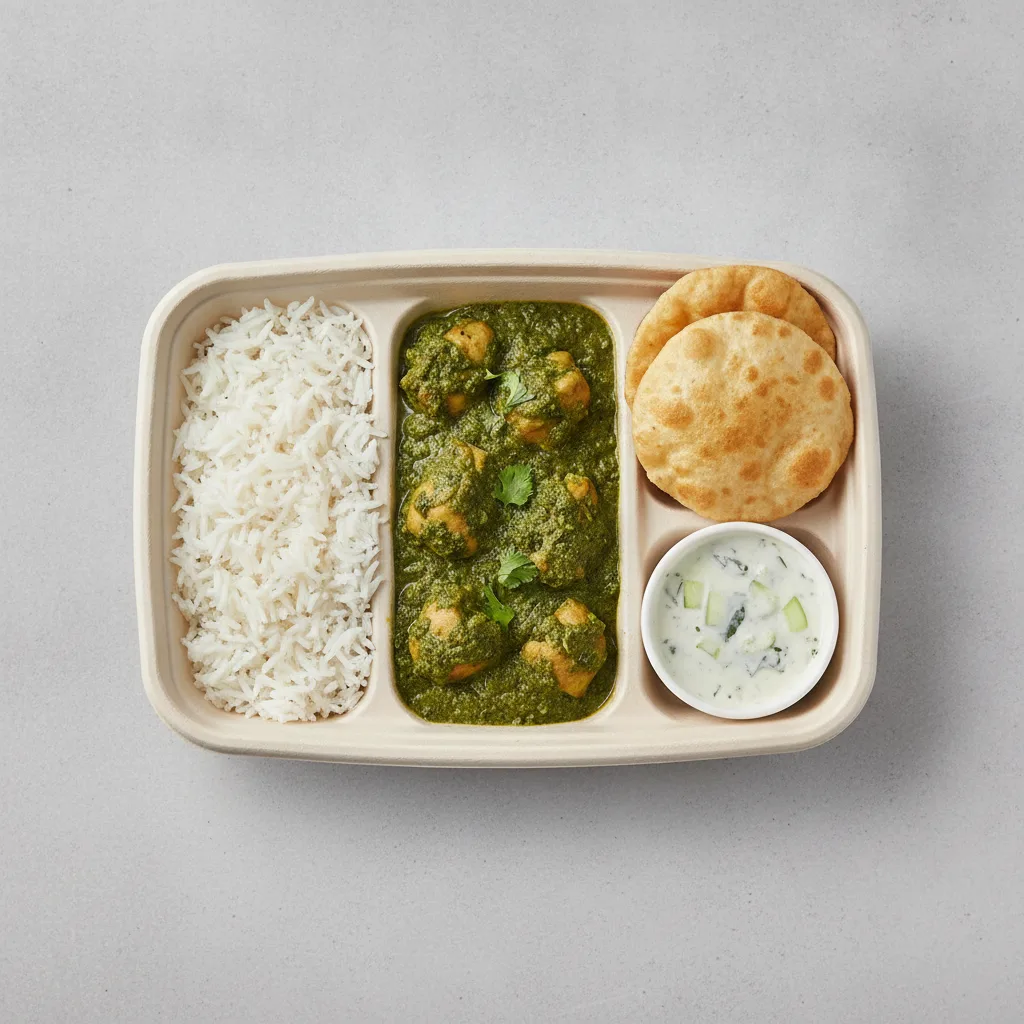 Chicken Saag Lunch Box Chicken Saag Lunch Box
