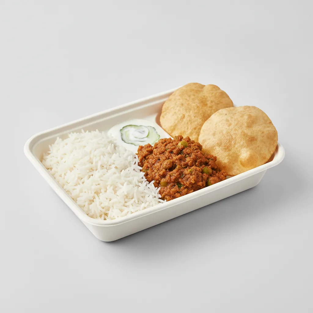 Keema Matar Lunch Box Keema Matar Lunch Box