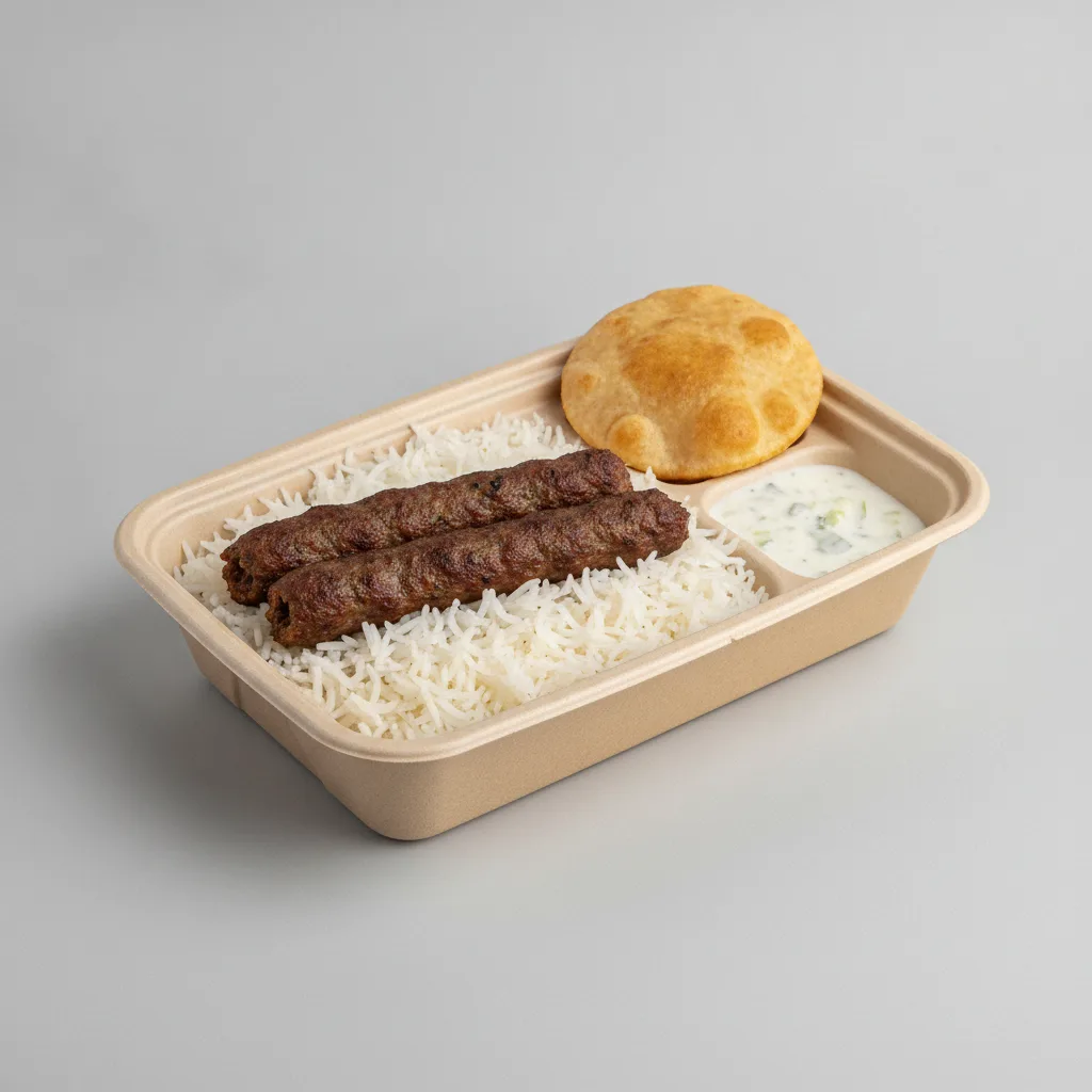 Seekh Kabab Lunch Box Seekh Kabab Lunch Box