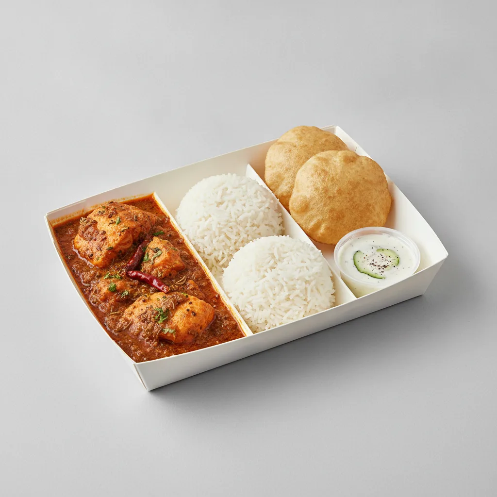 Salmon Vindaloo Lunch Box Salmon Vindaloo Lunch Box