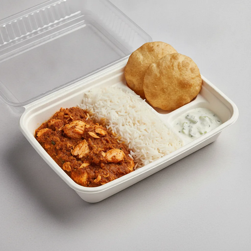 Salmon Bhuna Lunch Box Salmon Bhuna Lunch Box